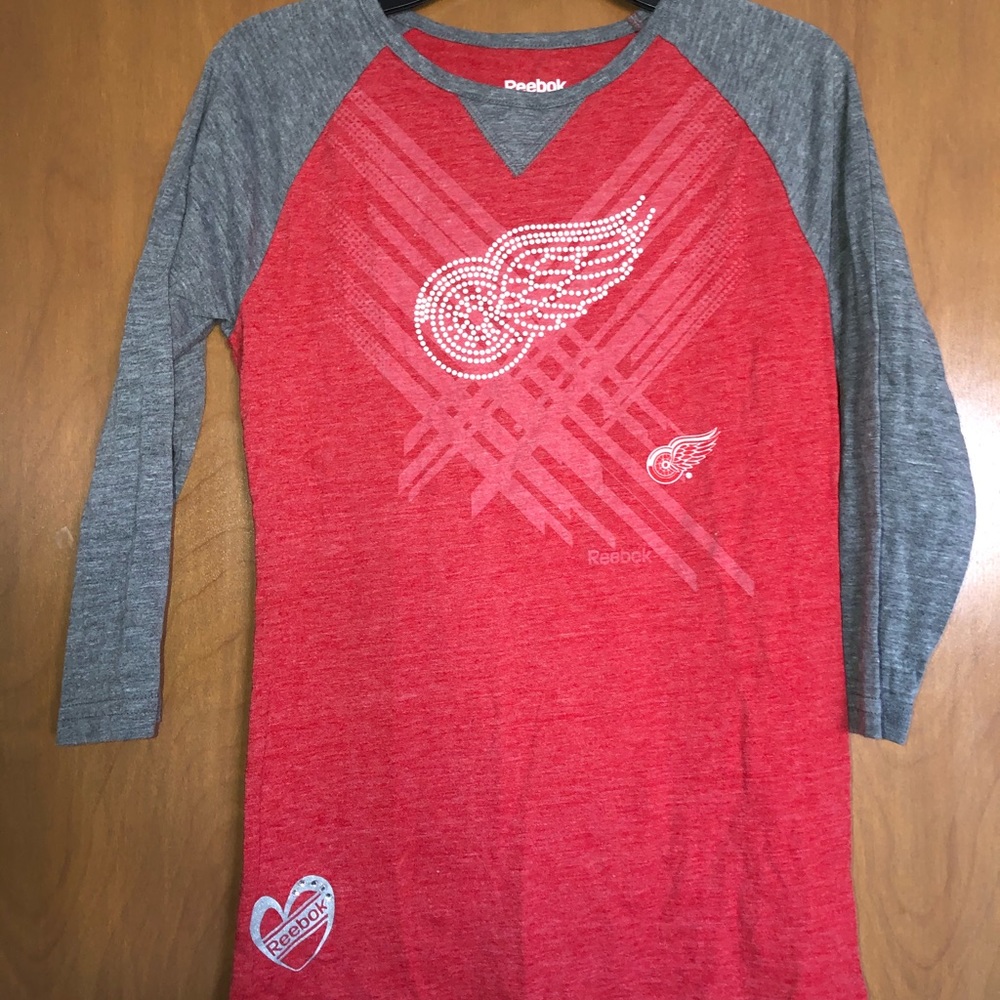 girls detroit red wings long sleeve